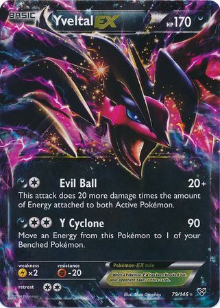 Yveltal Ex - 79 146 - Ultra Rare - Xy (base Set) Singles - Pokemon