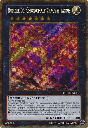 Number C6: Chronomaly Chaos Atlandis - PGLD-EN018 - Gold Secret Rare