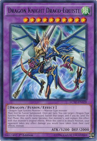 Dragon Knight Draco-Equiste - LC5D-EN028 - Rare 1st Edition - Legendary