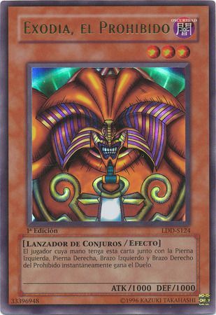 Exodia, el Prohibido - LDD-S124 - Ultra Rare 1st Ed. - Spanish Yugioh