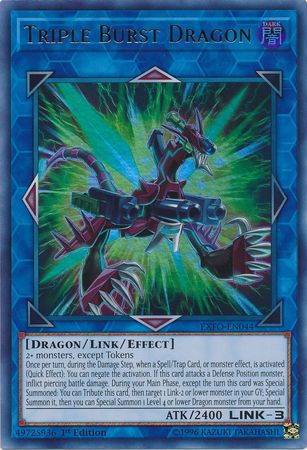 three burst dragon exfo en044 ultra rare 1st edition 1st ac