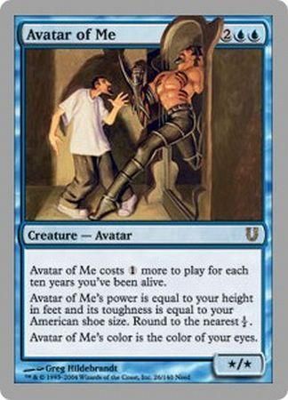 Avatar of Me - Unhinged Singles - Magic The Gathering