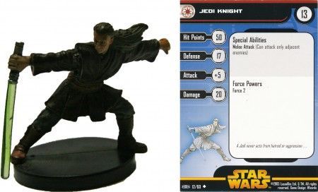 star wars miniatures cards