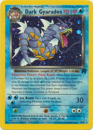 Dark Gyarados - 8/82 - Holo Unlimited - Team Rocket Unlimited Singles