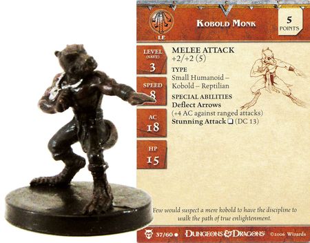 d&d miniatures monk