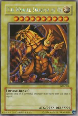 Winged Dragon Ra Gbi 003 Secret Rare Yu Gi Cards