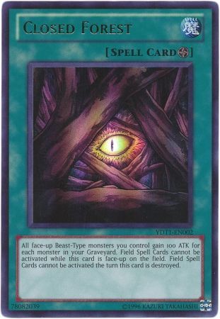 Closed Forest - YDT1-EN002 - Ultra Rare - Yu-Gi-Oh! Promo Cards - Yugioh