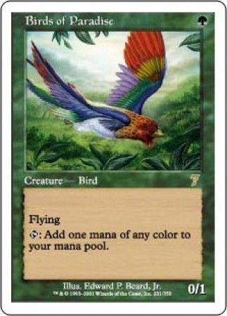 Birds of Paradise - MTG 7th Edition Singles - Magic The Gathering